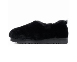 HAILEY FLUFF SLIPPERS  BLACK