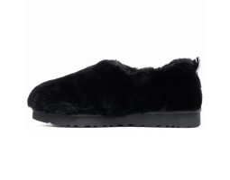 HAILEY FLUFF SLIPPERS  BLACK