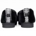 HAILEY FLUFF SLIPPERS  BLACK