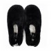 HAILEY FLUFF SLIPPERS  BLACK