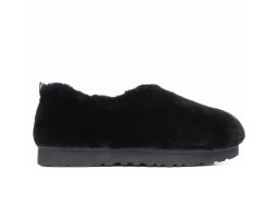 HAILEY FLUFF SLIPPERS  BLACK