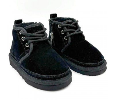 UGG KIDS BOOTS NEUMEL II ZIP BLACK