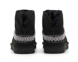 UGG CLASSIC MINI CRESENT BLACK