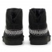 UGG CLASSIC MINI CRESENT BLACK