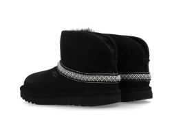 UGG CLASSIC MINI CRESENT BLACK