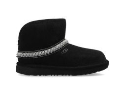 UGG CLASSIC MINI CRESENT BLACK