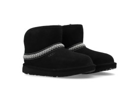 UGG CLASSIC MINI CRESENT BLACK