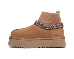 UGG CLASSIC TAZZ KNIT CHESTNUT