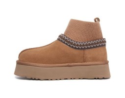 UGG CLASSIC TAZZ KNIT CHESTNUT