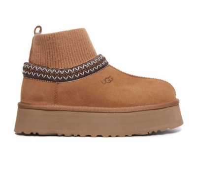 UGG CLASSIC TAZZ KNIT CHESTNUT