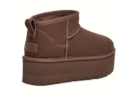 UGG CLASSIC ULTRA MINI PLATFORM CHOCOLATE