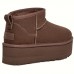 UGG CLASSIC ULTRA MINI PLATFORM CHOCOLATE