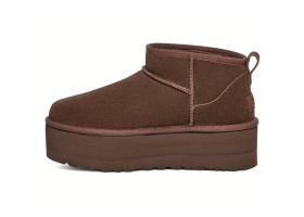 UGG CLASSIC ULTRA MINI PLATFORM CHOCOLATE