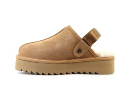 UGG GOLDENSTAR CLOG PLATFORM CHESTNUT