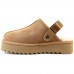 Ugg Goldenstar Clog Platform Chestnut с мехом