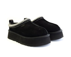 UGG WOMEN'S TASMAN TAZZ PLATFORM BLACK