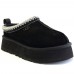 UGG WOMEN'S TASMAN TAZZ PLATFORM BLACK