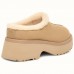 WOMEN'S NEW HEIGHTS COZY CLOG SAND