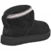 UGG CLASSIC ULTRA MINI LACK MAXI CURLY BOOT BLACK