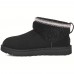 UGG CLASSIC ULTRA MINI LACK MAXI CURLY BOOT BLACK