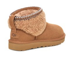 UGG CLASSIC ULTRA MINI LACK MAXI CURLY BOOT CHESTNUT