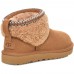 UGG CLASSIC ULTRA MINI LACK MAXI CURLY BOOT CHESTNUT