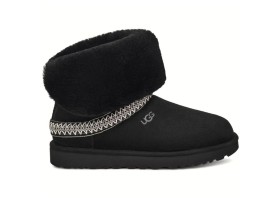 UGG CLASSIC SHORT CRESCENT BLACK