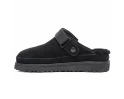 UGG GOLDENSTAR CLOG BLACK с мехом