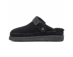 UGG GOLDENSTAR CLOG BLACK с мехом