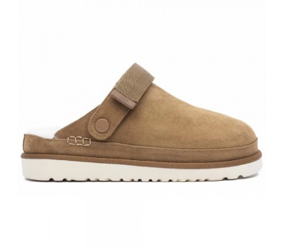 UGG GOLDENSTAR CLOG CHESTNUT с мехом