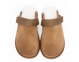 UGG GOLDENSTAR CLOG CHESTNUT с мехом