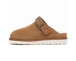 UGG GOLDENSTAR CLOG CHESTNUT с мехом