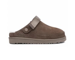 UGG GOLDENSTAR CLOG CHOCOLATE с мехом