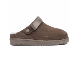 UGG GOLDENSTAR CLOG CHOCOLATE с мехом