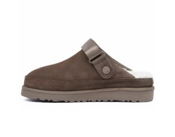 UGG GOLDENSTAR CLOG CHOCOLATE с мехом