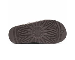 UGG GOLDENSTAR CLOG CHOCOLATE с мехом