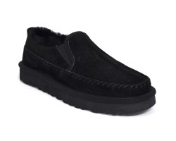 UGG STITCH SLIP ON BLACK