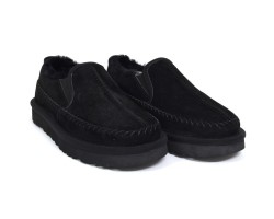 UGG STITCH SLIP ON BLACK