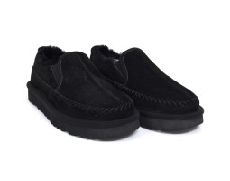 UGG STITCH SLIP ON BLACK