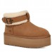 UGG ULTRA MINI BELTED ROLLER CHESTNUT