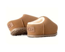 WOMEN'S PUMPED SLIDE CHESTNUT