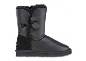 UGG BUTTON METALLIC BLACK