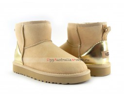 UGG CLASSIC MINI II METALLIC SLATE