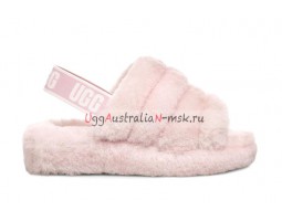 UGG FLUFF YEAH SLIDE SEASHELL PINK