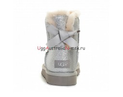 BAILEY BOW MINI SPARKLE FASHION BOOT SILVER