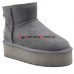 UGG CLASSIC MINI PLATFORM GREY