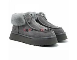 UGG FUNKETTE PLATFORM BOOTS GREY