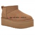 UGG CLASSIC ULTRA MINI PLATFORM CHESTNUT