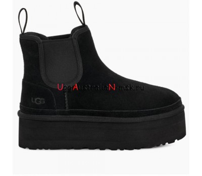 UGG NEUMEL PLATFORM CHELSEA BLACK