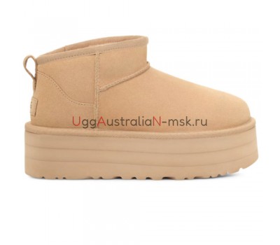 UGG CLASSIC ULTRA MINI PLATFORM DRIFT WOOD